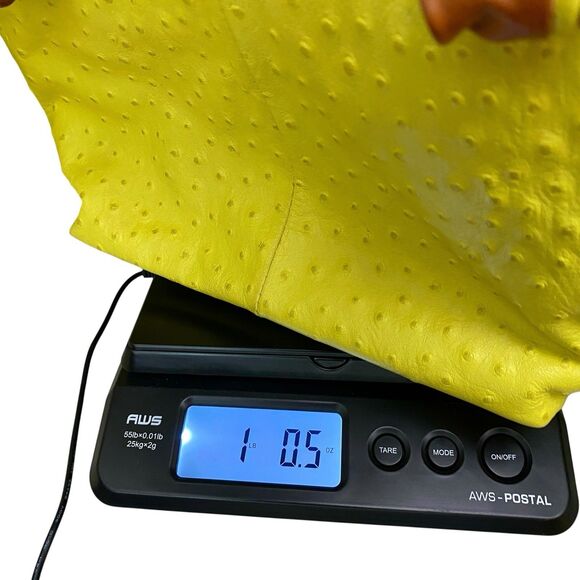 Cecconi Piero Leather Purse Handbag Tote Yellow Small Textured Italy Preppy - Picture 14 of 14